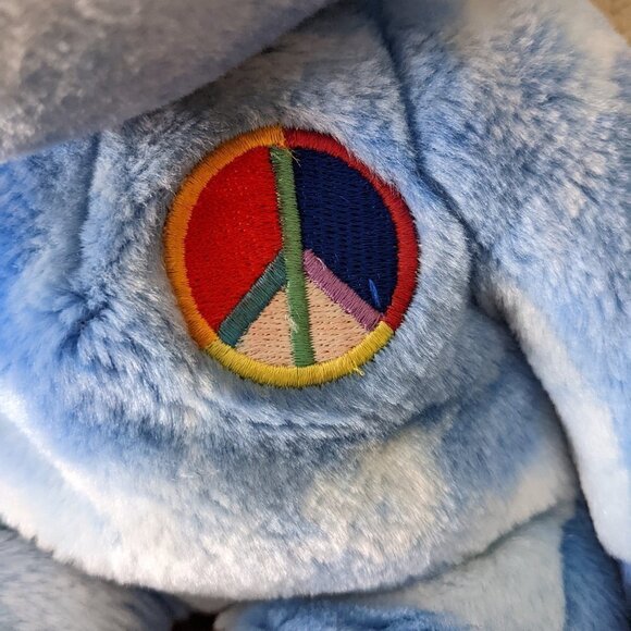 Ty Beanie Buddy Peace Bear Plush - Picture 2 of 3
